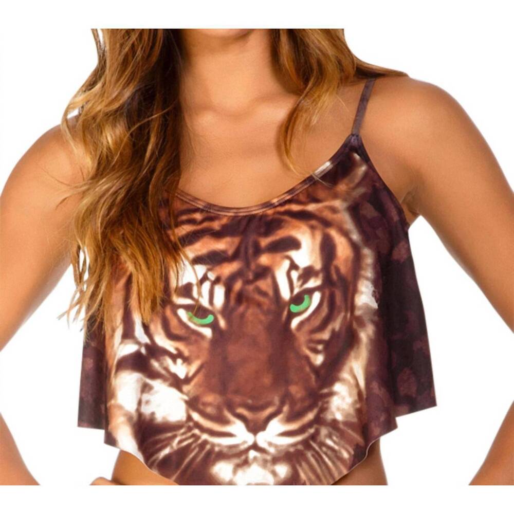 NEW ECO PEACE jungle jam allie drape tankini top in epe jungle jam